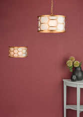 Epstein 3 Lt Pendant Gold Leaf EPS0312 Dar Lighting